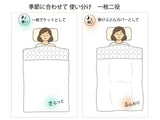 ケットにもなる脱脂綿 掛けふとんカバー