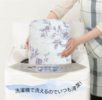 洗えるダウンケット 0.2kg　シングル〈グレースフラワー柄〉