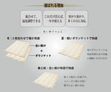 2枚合わせ羽毛ふとん　　　　　　　　（ポーランド産グース使用）