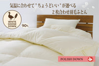 2枚合わせ羽毛ふとん　　　　　　　　（ポーランド産グース使用）
